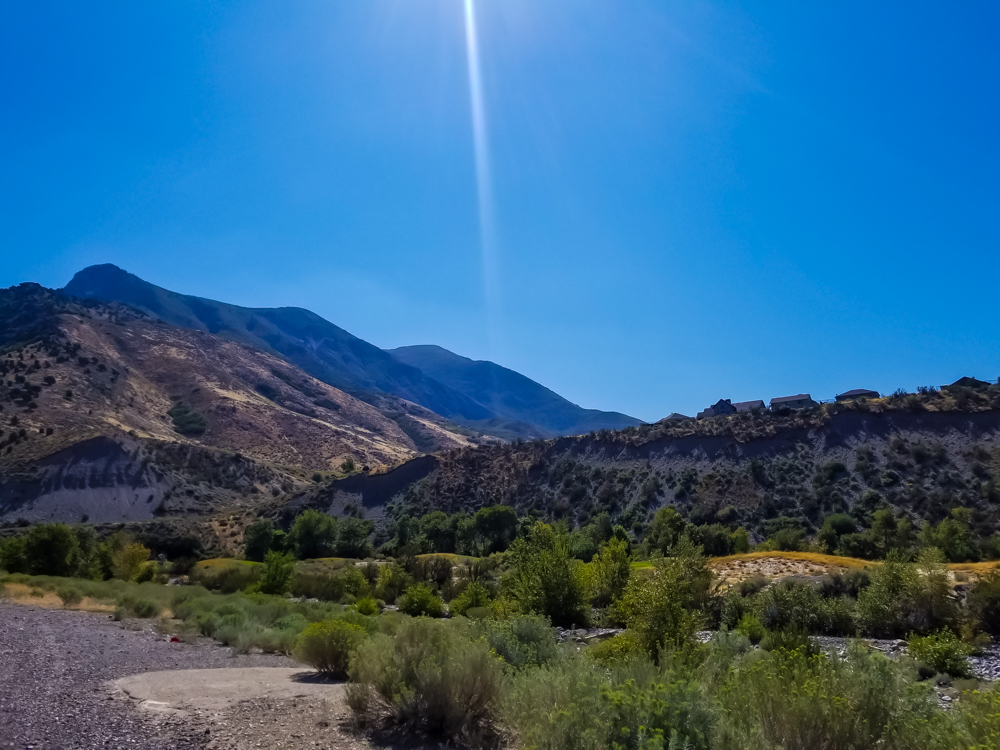 Scenic view of mountains